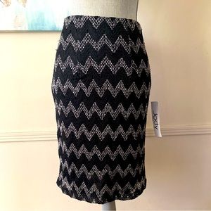 JODY California 🖤BLACK AND WHITE🤍 PENCIL SKIRT SIZE EXTRA SMALL🌟 NWT🌟